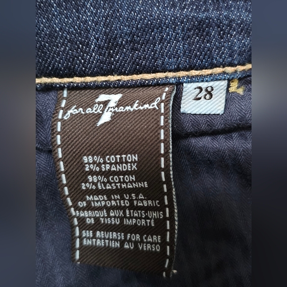 7 For All Mankind Women's Cropped/Capri With Flare Jeans. Size 28 - Picture 7 of 7